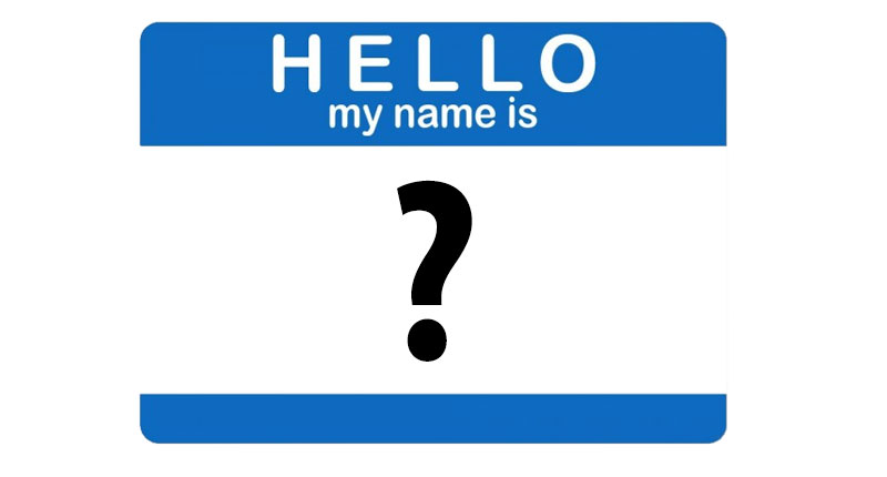 name tag