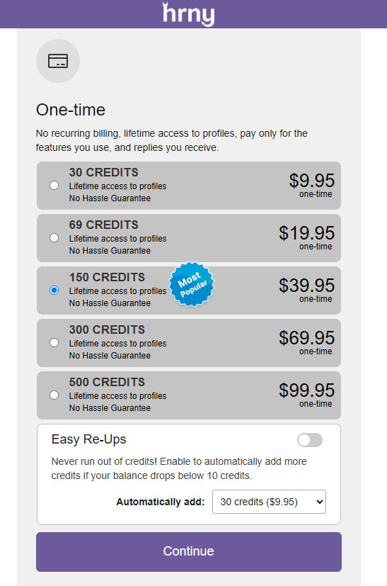 Hrny Costs
